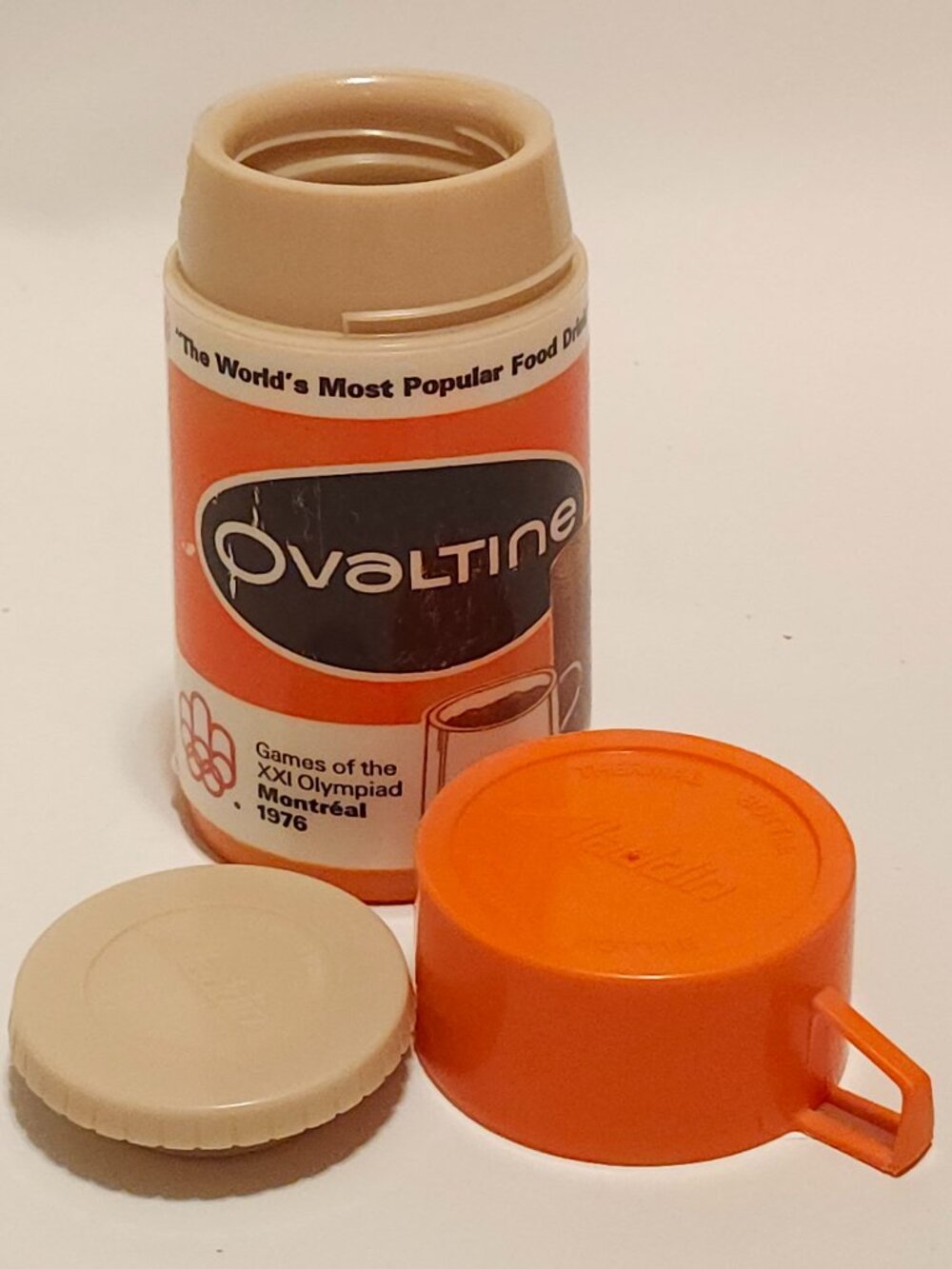 VINTAGE Aladdin Ovaltine Thermos Montreal Olympics 1976 - Picture 7 of 11